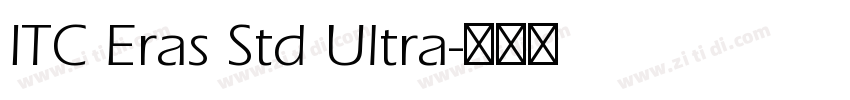 ITC Eras Std Ultra字体转换